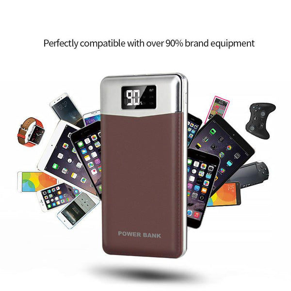 New Portable 12000mAh Dual USB Mobile Power Bank External Backup Battery Charger with LED Indicators