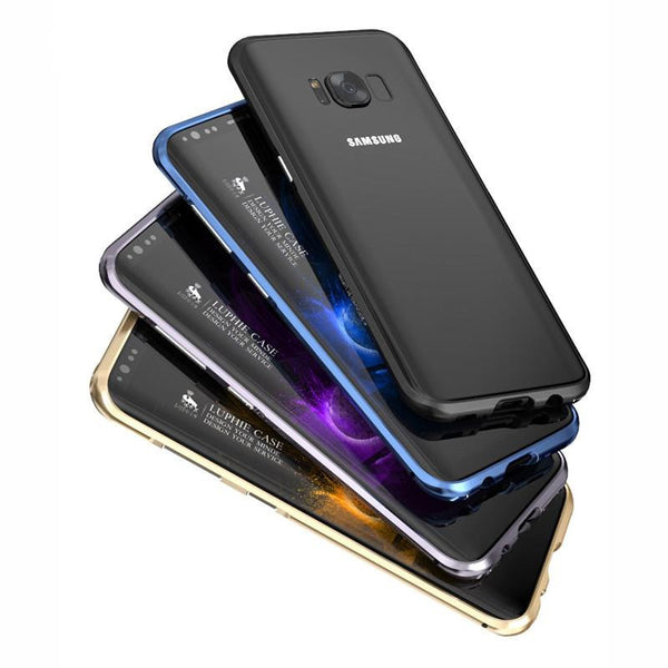 New Ultra Slim Aluminum Metal Frame Shockproof Bumper Case with Full Edge Protection for Samsung Galaxy S8 S9 Series