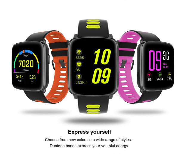 New Bluetooth Sport Smart Watch IP68 Waterproof Swimming with Heart Rate Monitor Remote Camera Control