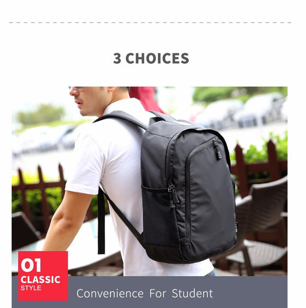 Business Casual Men's 14 Inch Laptop Backpacks for Leisure Travel Daypacking with Battery Slot for USB Charging