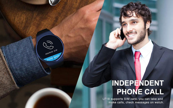 New OLED Luxury Fashion Smart Watch Heart Rate Monitor Clock Support SIM TF Card
