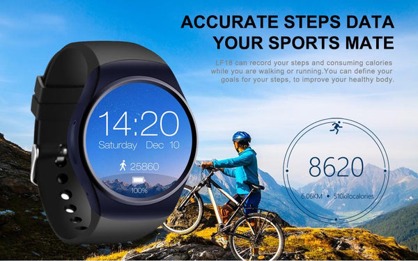 New OLED Luxury Fashion Smart Watch Heart Rate Monitor Clock Support SIM TF Card