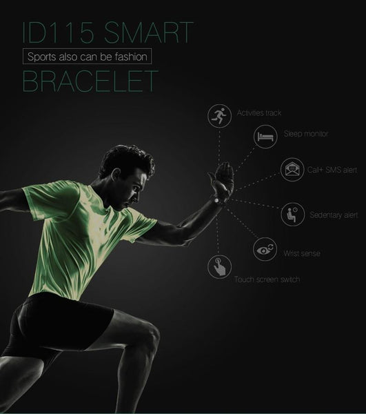New Smart Bracelet Band with Sleep Activity Fitness Tracker Alarm Clock Vibration Pedometer Indicator for Iphone Android Smartband.