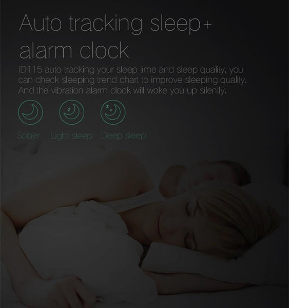 New Smart Bracelet Band with Sleep Activity Fitness Tracker Alarm Clock Vibration Pedometer Indicator for Iphone Android Smartband.