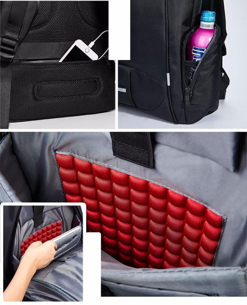 New 17 Inch Water-Resistant Backpack for Laptops and Travels with Battery Slot for USB Charging