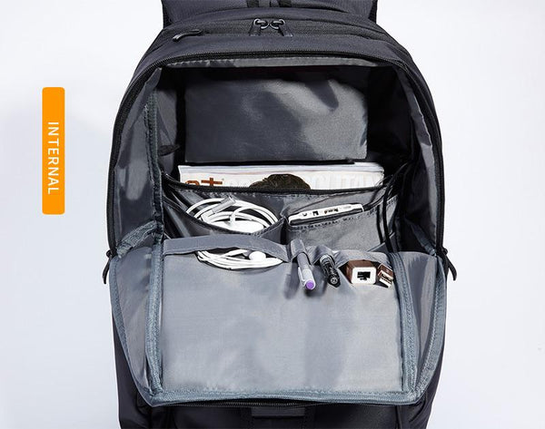 New 17 Inch Water-Resistant Collegiate Travel Work School Outdoors Backpack with Battery Slot for USB Charging