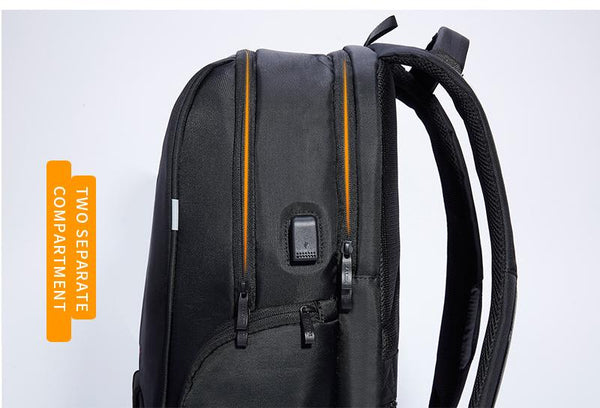 New 17 Inch Water-Resistant Collegiate Travel Work School Outdoors Backpack with Battery Slot for USB Charging
