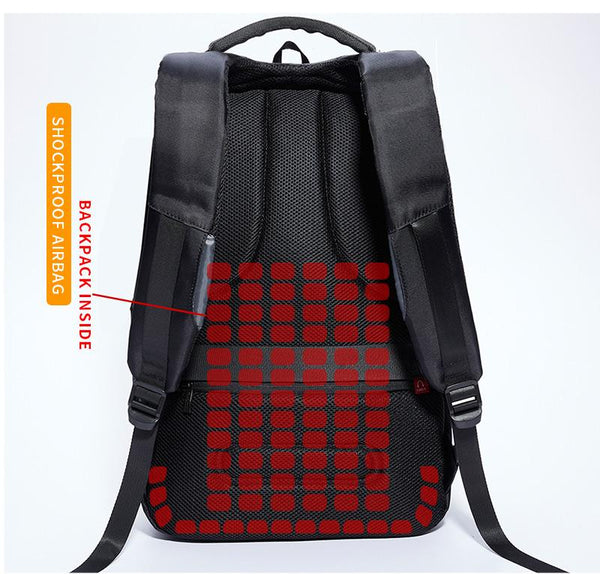 New 17 Inch Water-Resistant Collegiate Travel Work School Outdoors Backpack with Battery Slot for USB Charging