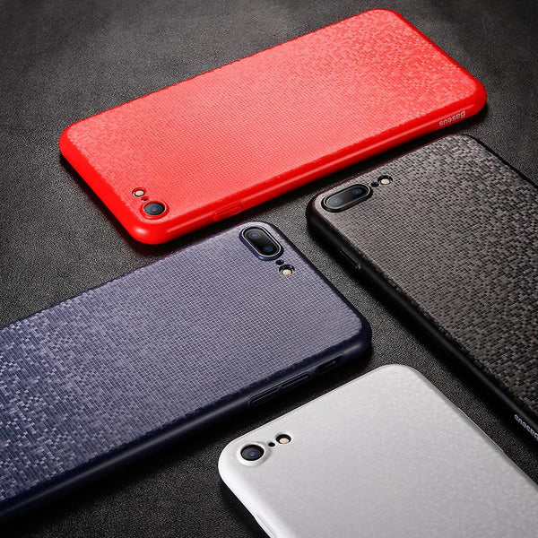 New Stylish Luxury Thin Plaid Dirt-Resistant Case Back Cover for Apple iPhone 7 & 7 Plus