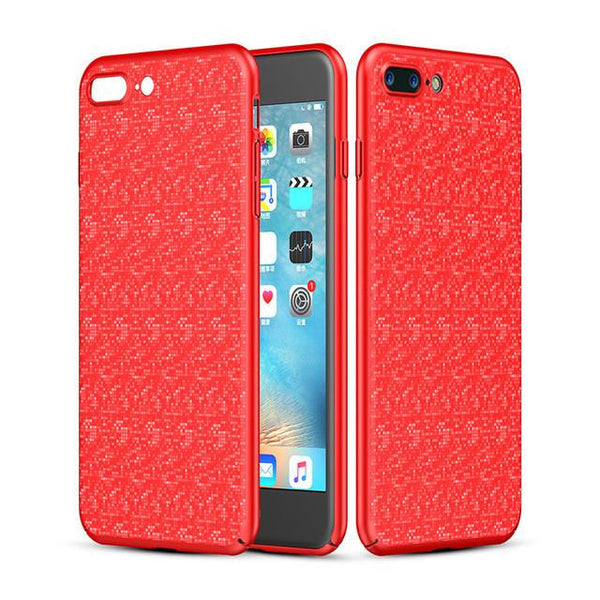 New Stylish Luxury Thin Plaid Dirt-Resistant Case Back Cover for Apple iPhone 7 & 7 Plus
