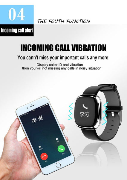 Classic Smart Band Blood Pressure Heart Rate Monitor Smart Bracelet with Pedometer Sleep Fitness Tracker for Android IOS Smartphone.