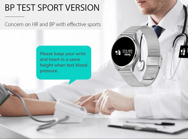New Oval Bluetooth Smart Watch Blood Pressure Heart Rate Monitor Sport Smart Wristband for Android IOS