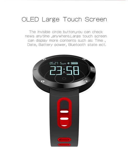 New Bluetooth Heart Rate Smart Wristband with Blood Pressure Monitor Fitness Tracker.