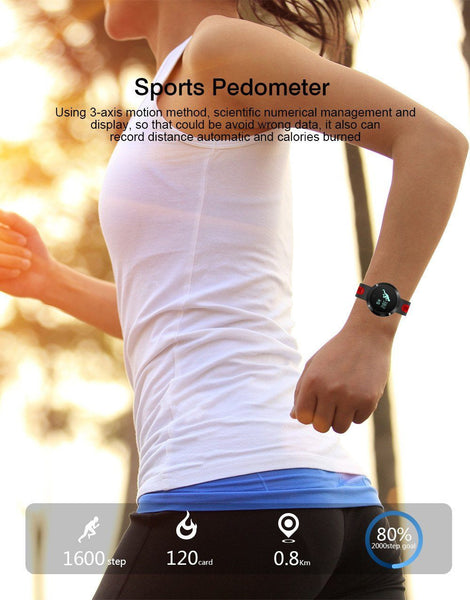 New Bluetooth Heart Rate Smart Wristband with Blood Pressure Monitor Fitness Tracker.