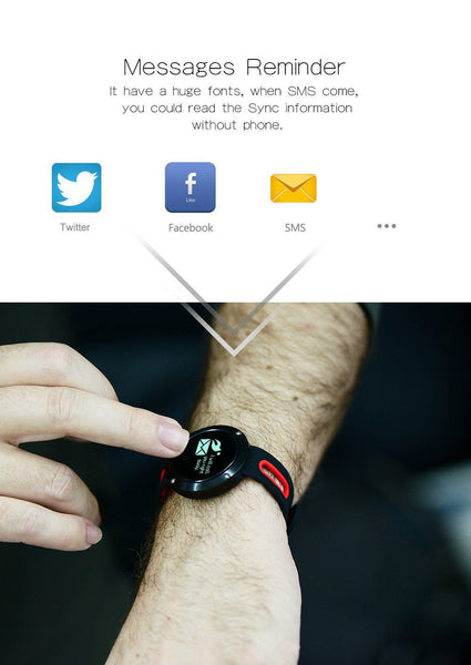 New Bluetooth Heart Rate Smart Wristband with Blood Pressure Monitor Fitness Tracker.