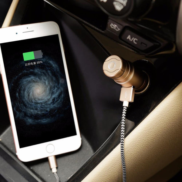 New Portable Wireless Bluetooth Speakerphone Earphone with Car Charger 2 in 1 Headset