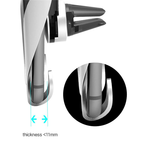 New Universal Compatibility Mobile Car Phone Holder Air Vent Mount Mobile Phone Stand Holder for iPhone Samsung Xiaomi HTC GPS