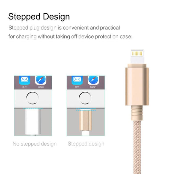 New Micro USB 3 IN 1 Deluxe USB Cable for iPhone 6 7 Android with Mobile Phone Data Sync at 1.2M Length.