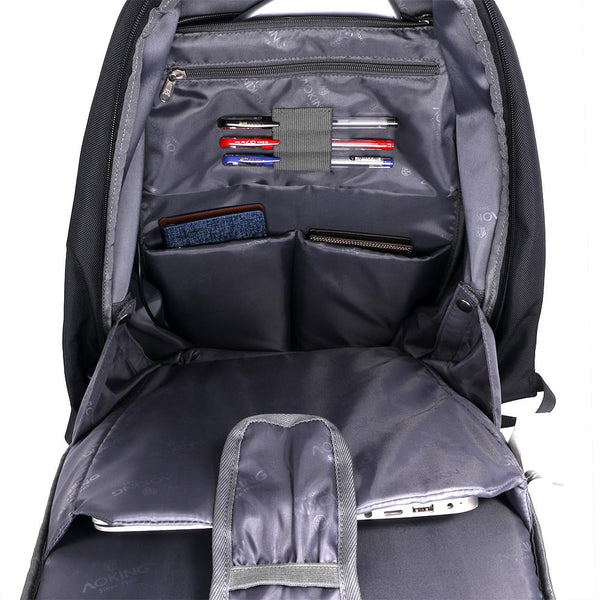 New Anti-Theft Water-Resistant Large Capacity Backpack with Reflective Tap & Battery Slot for USB Charging