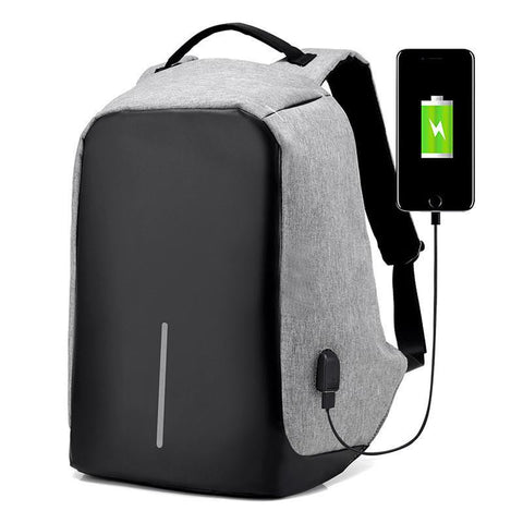 New Soft Handle Anti-Theft Leisure Travel Indoor & Outdoor Laptop Backpack with Battery Slot for USB Charging