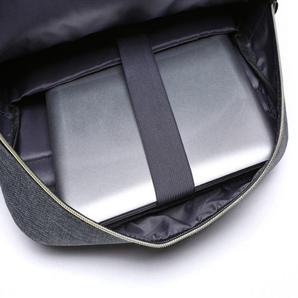 New Preppy Water-Repellent External USB Charging Sport Backpack Laptop Bag for Outdoor Travel School