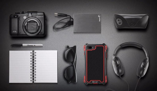 New Carbon Fiber Suited Outdoor Shockproof Alloy Case Cover for iPhone X XS XR 11 13 Pro Max Series.