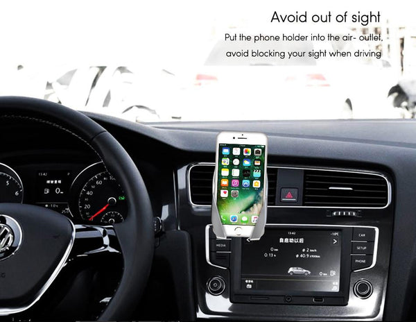 New Universal Car Phone Holder Air Mount Mobile Stand for iPhones Androids Huawei