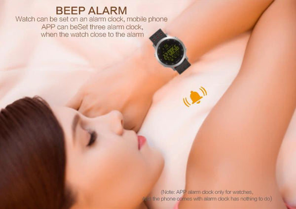 New Smart Sports Bluetooth Water-Resistant Watch with Call Notification Remote Control Alarm Clock