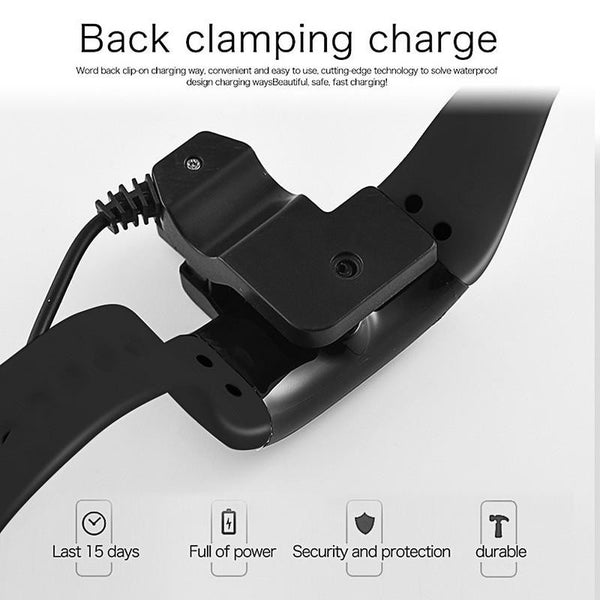 New Time Owner Smart Heart Rate Monitor Fitness Bluetooth Tracker Smart Bracelet Activity Tracker for iOS Android Smart Wristband.