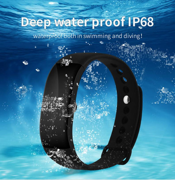 New Time Owner Smart Heart Rate Monitor Fitness Bluetooth Tracker Smart Bracelet Activity Tracker for iOS Android Smart Wristband.