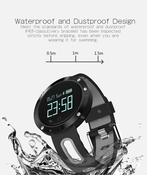 New Bluetooth Heart Rate Smart Wristband with Blood Pressure Monitor Fitness Tracker.