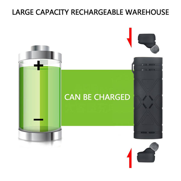 True Wireless Earbuds Mini Stereo Headset with Mic Handsfree Bluetooth 4.2 Earphone Charger Box for iPhone and Andoid