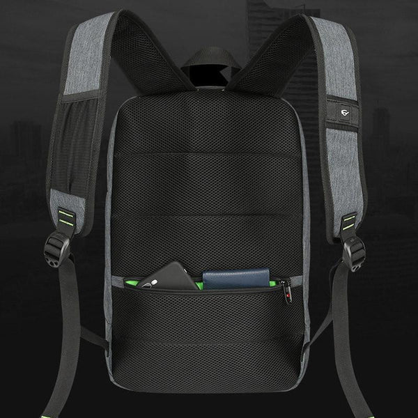 New 15 Inch Laptop Business Water-Resistant Knapsack Anti-Theft Solar Panel Backpack Bag for Men and Women's Travel