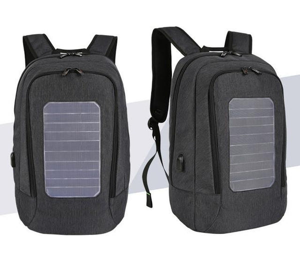 New 15 Inch Laptop Business Water-Resistant Knapsack Anti-Theft Solar Panel Backpack Bag for Men and Women's Travel