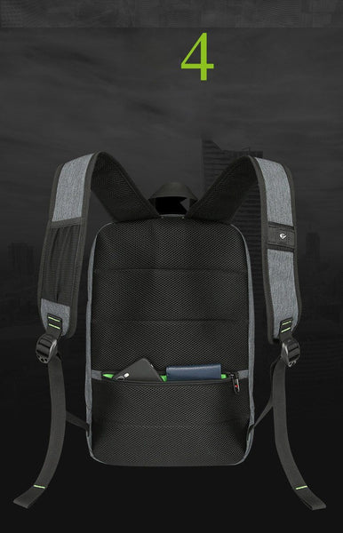 New 15 Inch Laptop Business Water-Resistant Knapsack Anti-Theft Solar Panel Backpack Bag for Men and Women's Travel