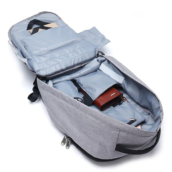 New Daytime Waterproof Travel Anti-Theft Laptop Bag with USB Charging Port & Notebook Computer Case Sleeve