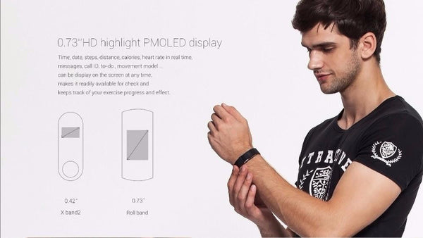 Waterproof Smart Band Heart Rate Monitor Smart Wristband Bracelet - Android Fitness Tracker