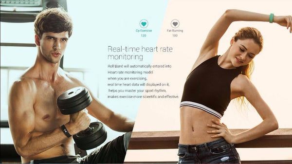 Waterproof Smart Band Heart Rate Monitor Smart Wristband Bracelet - Android Fitness Tracker