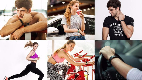 Waterproof Smart Band Heart Rate Monitor Smart Wristband Bracelet - Android Fitness Tracker