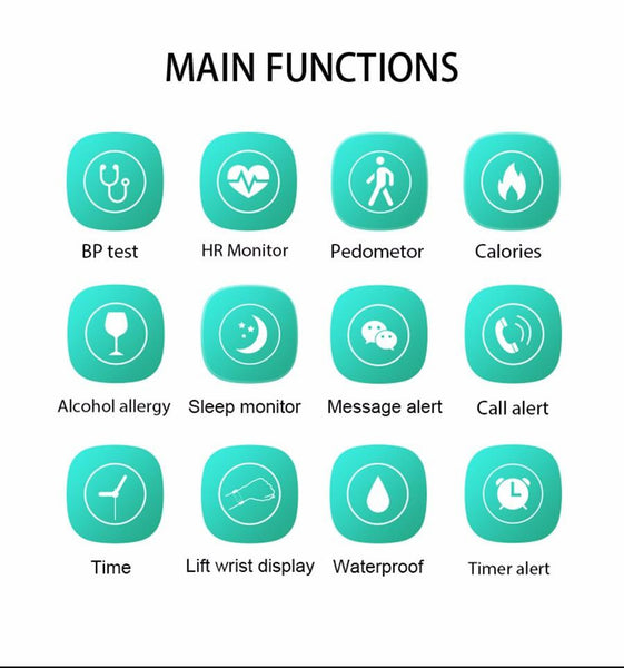 New Blood Pressure Round Bluetooth Fitness Wrist Watch  with Sleep Blood Pressure and Heart Rate Tracker.