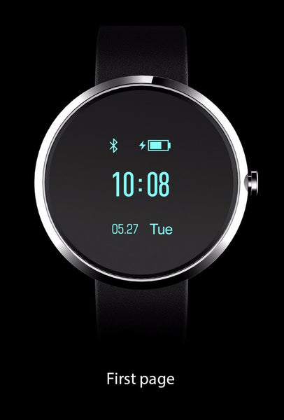 New Blood Pressure Round Bluetooth Fitness Wrist Watch  with Sleep Blood Pressure and Heart Rate Tracker.
