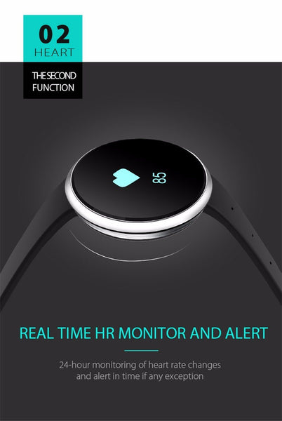 New Blood Pressure Round Bluetooth Fitness Wrist Watch  with Sleep Blood Pressure and Heart Rate Tracker.