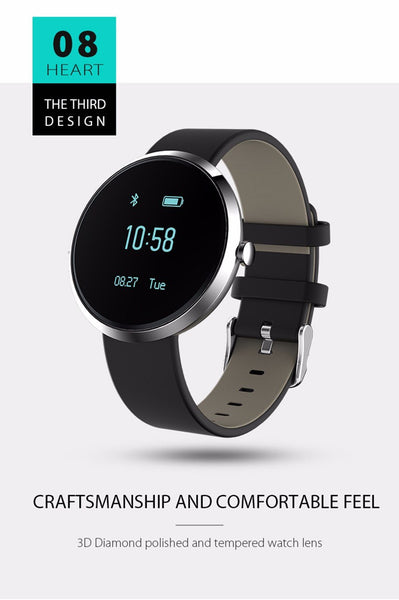 New Blood Pressure Round Bluetooth Fitness Wrist Watch  with Sleep Blood Pressure and Heart Rate Tracker.
