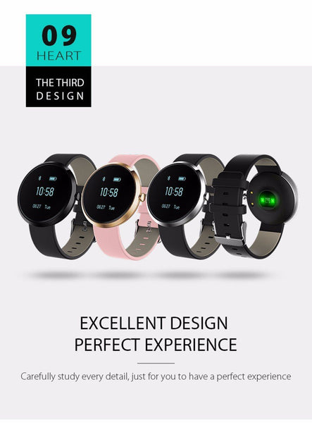 New Blood Pressure Round Bluetooth Fitness Wrist Watch  with Sleep Blood Pressure and Heart Rate Tracker.