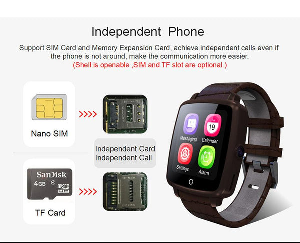 New Bluetooth Smart Watch Support SIM TF Card Smartwatch Wearable Devices for Android Phones