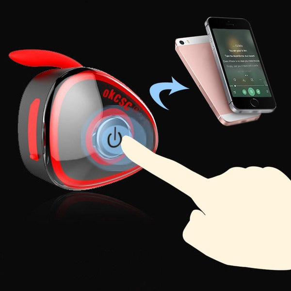 Ultra Light True Wireless Sport Bluetooth Earphone Stereo Twins In Ear Earbuds with Microphone for IPhones Androids Xiaomi