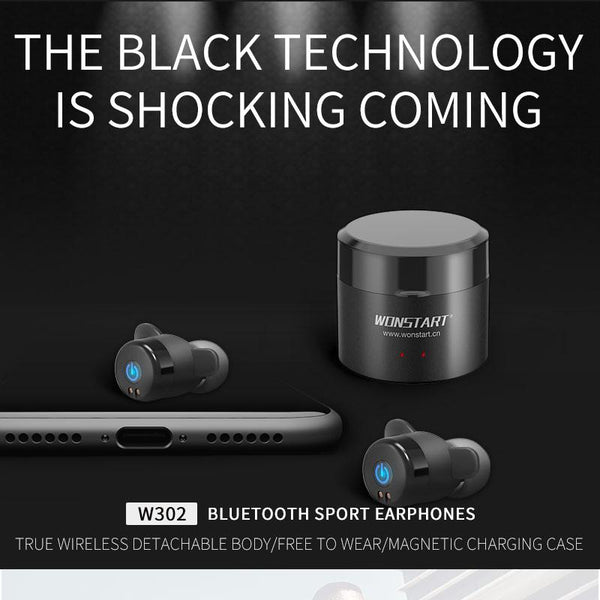New Mini Wireless Bluetooth Earphones Sport Wireless Bluetooth Earbuds with Microphone and Charge Case