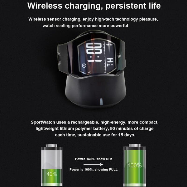 New Intelligent Curved Touch Screen Smart Watch with Wireless Charging Sport Fitness Tracker Smartwatch