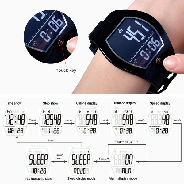 New Intelligent Curved Touch Screen Smart Watch with Wireless Charging Sport Fitness Tracker Smartwatch