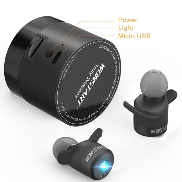 New Mini Wireless Bluetooth Earphones Sport Wireless Bluetooth Earbuds with Microphone and Charge Case